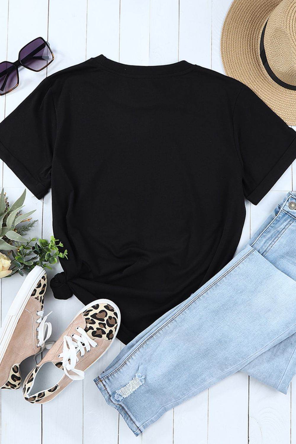 Sequin Bunny Doll Short Sleeve T-Shirt - Selvanelle