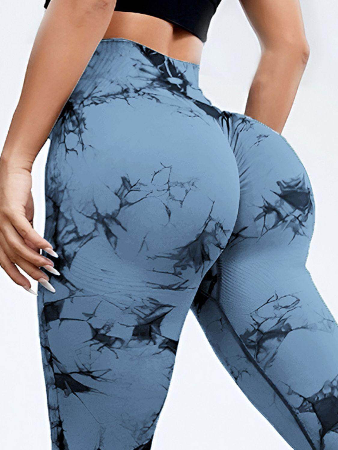 Tie-Dye High Waist Active Leggings for Women Comfortable Fit - Selvanelle