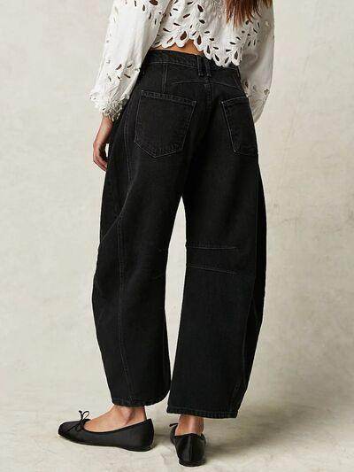Wide Leg Jeans with Pockets for Effortless Style - Selvanelle