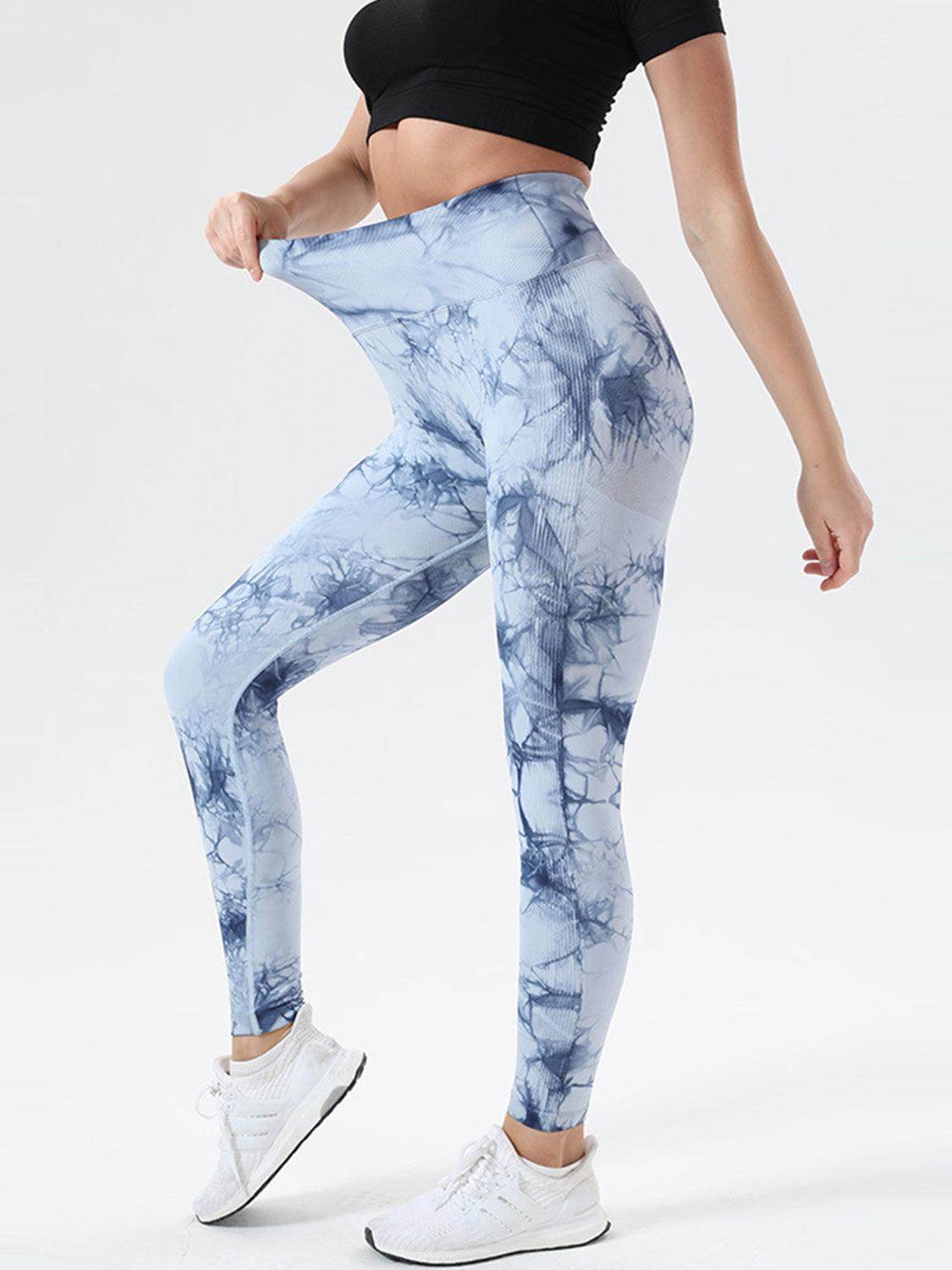 Tie-Dye High Waist Active Leggings for Comfort and Style - Selvanelle