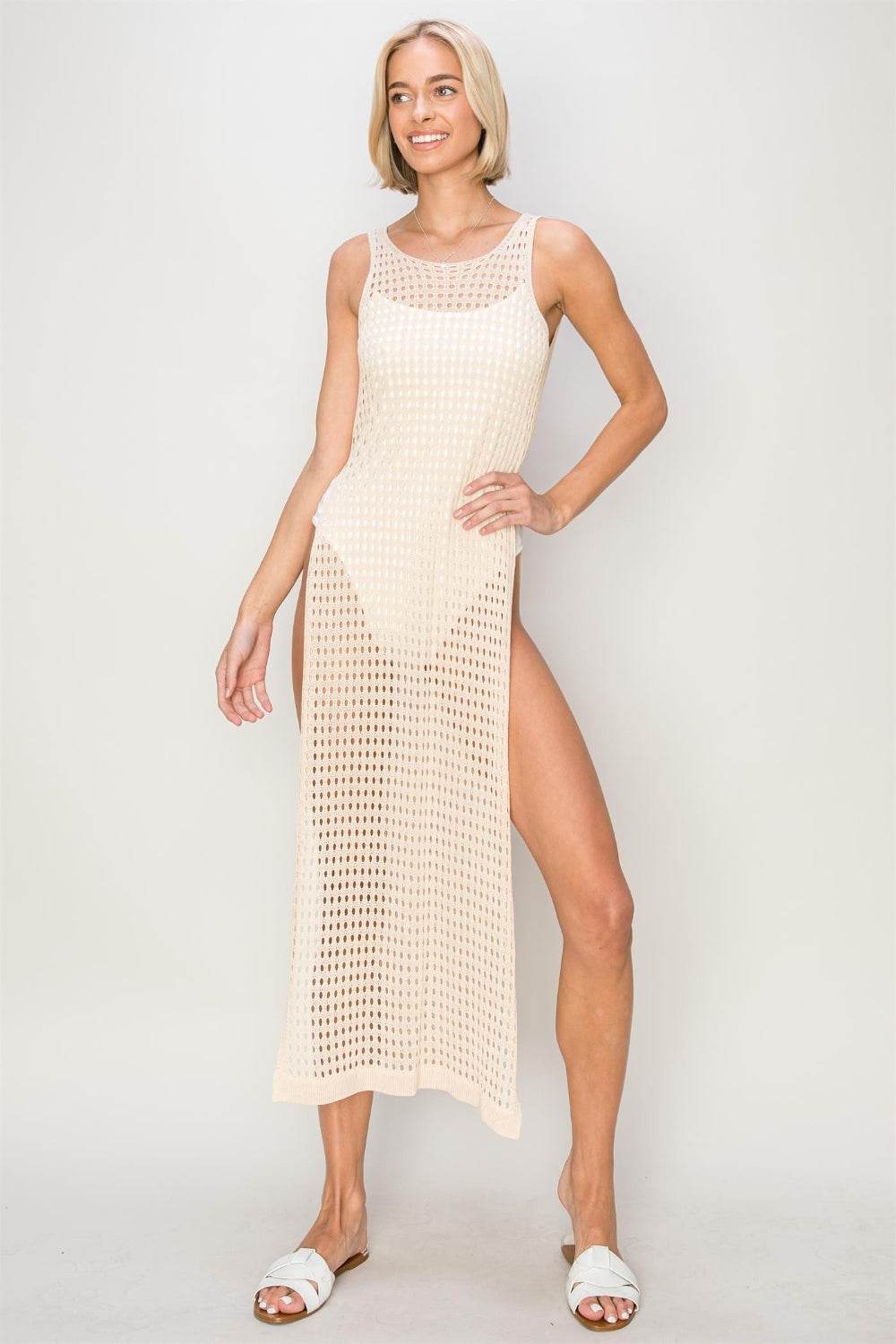 HYFVE Crochet Backless Cover Up Dress - Selvanelle