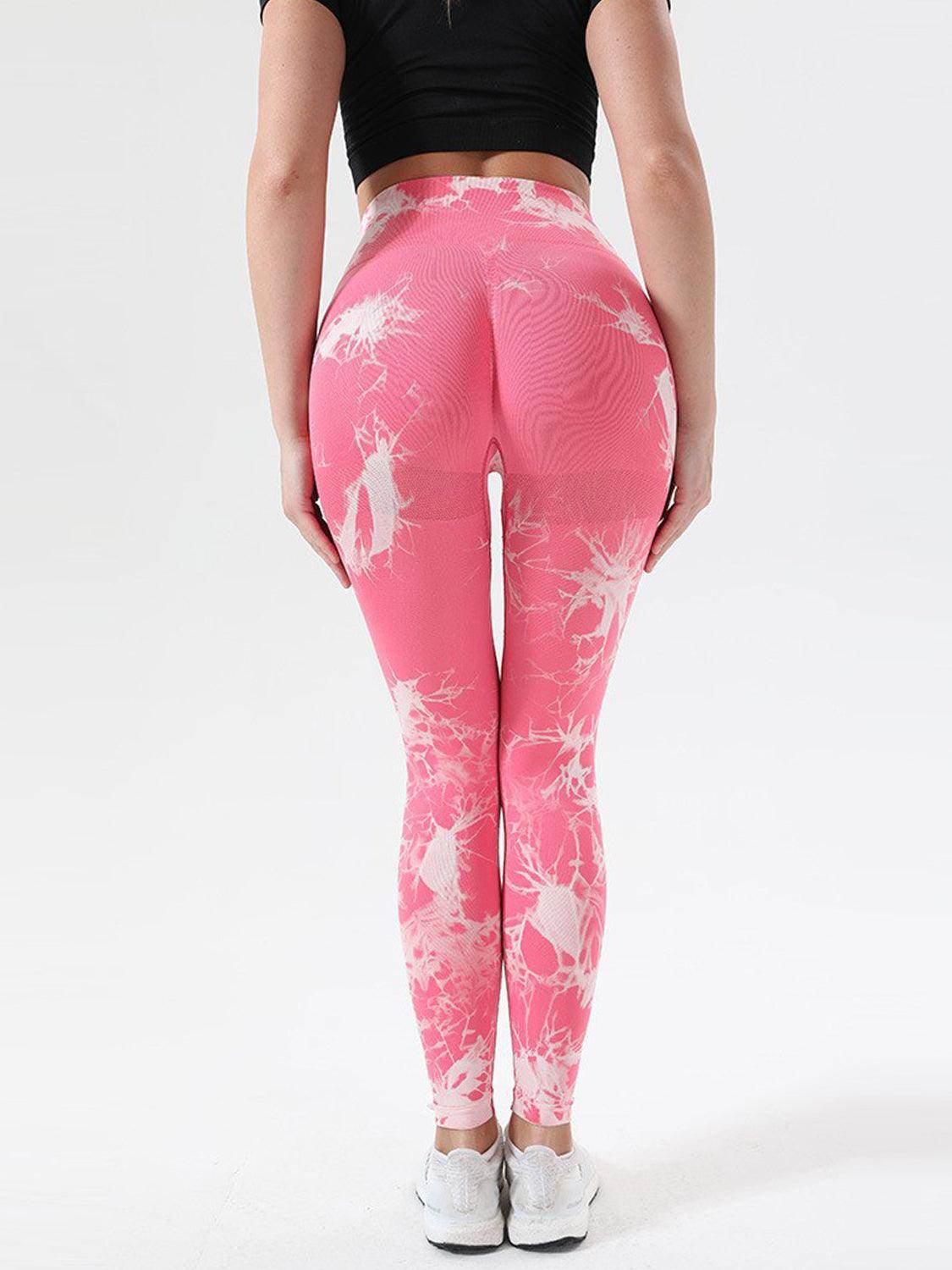 Tie-Dye High Waist Active Leggings for Comfort and Style - Selvanelle