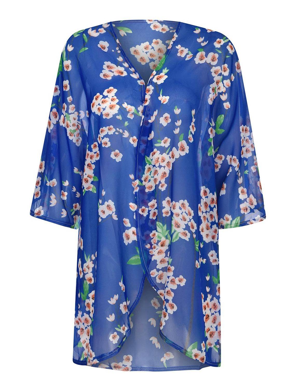 Open Front Half Sleeve Cover-Up - Selvanelle