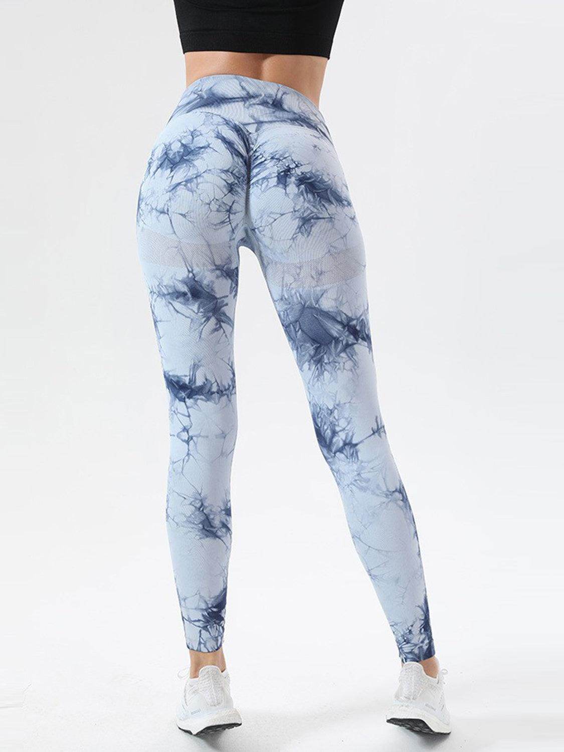 Tie-Dye High Waist Active Leggings for Comfort and Style - Selvanelle