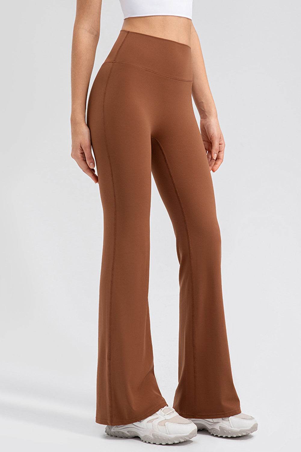 High Waist Straight Active Pants - Selvanelle