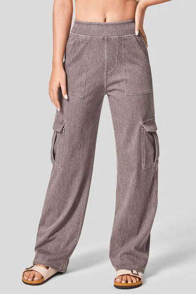 High Waist Straight Leg Cargo Jeans for Modern Style - Selvanelle