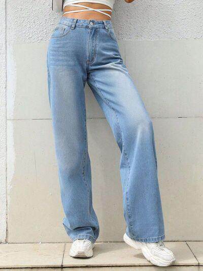 Mid Rise Wide Leg Jeans for Effortless Style and Comfort - Selvanelle