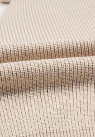 Tied Back V-Neck Long Sleeve Sweater for Women Fashion - Selvanelle