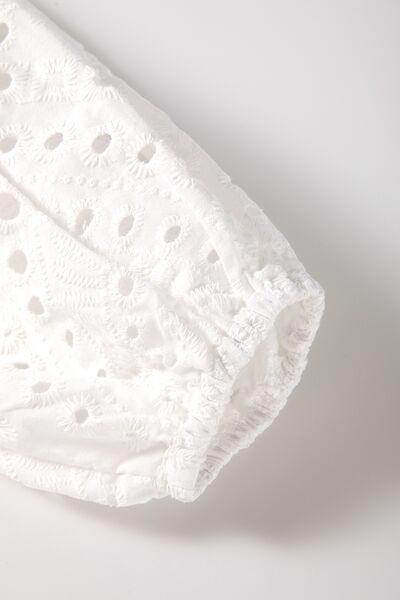 Eyelet V-Neck Long Sleeve Blouse for Stylish Comfort - Selvanelle