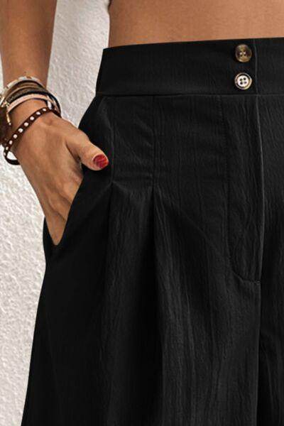 High Waist Shorts with Pockets for Women Fashion - Selvanelle