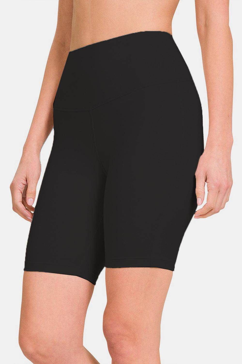 Zenana High Waist Active Shorts for Comfortable Workouts - Selvanelle