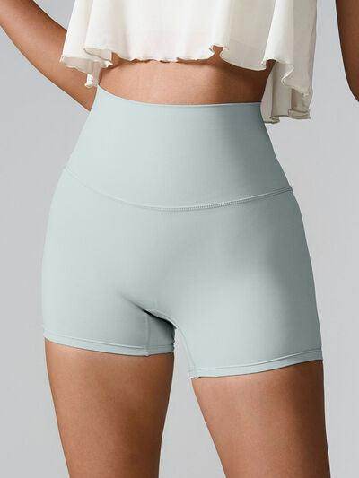 High Waist Active Shorts with Pockets for Women - Selvanelle