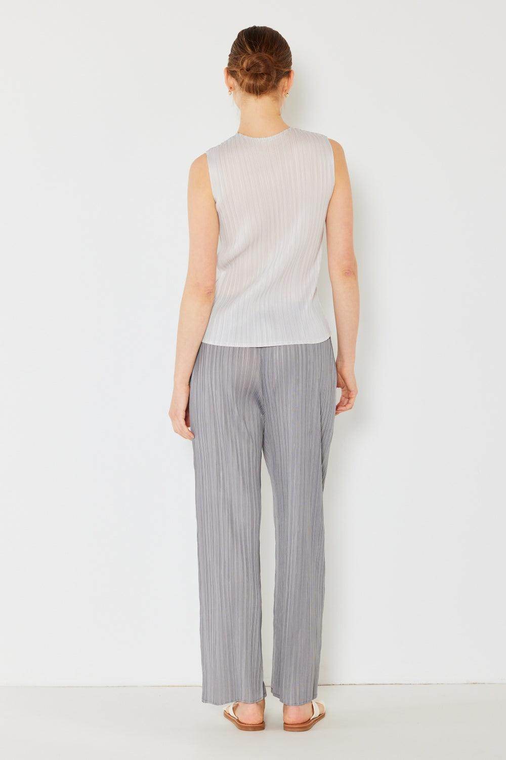 Marina West Swim Pleated Elastic-Waist Straight Pants for Women - Selvanelle