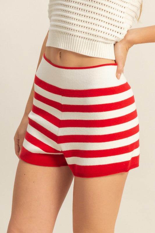 HYFVE Striped Knit Shorts - Selvanelle