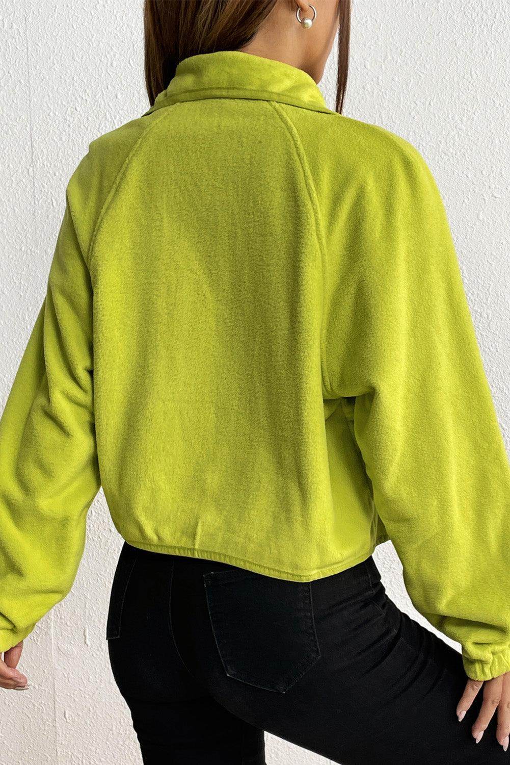 Snap Down Collared Jacket for Women with Pockets - Selvanelle