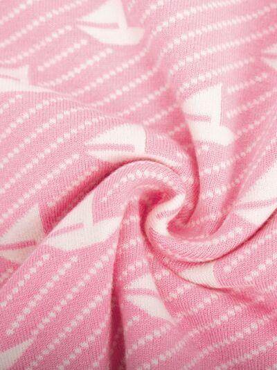 Contrast Round Neck Long Sleeve Sweater for Women Fashion - Selvanelle