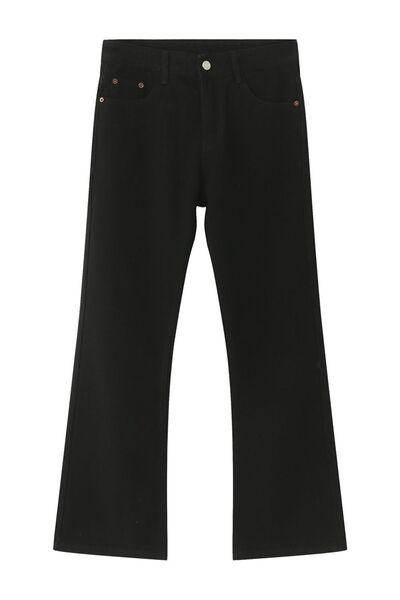 Straight Leg Jeans with Pockets for Effortless Style - Selvanelle