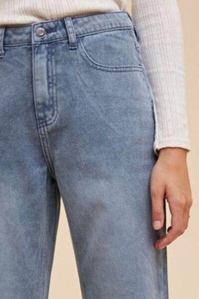 Annie Wear Distressed Raw Hem Jeans for Casual Style - Selvanelle