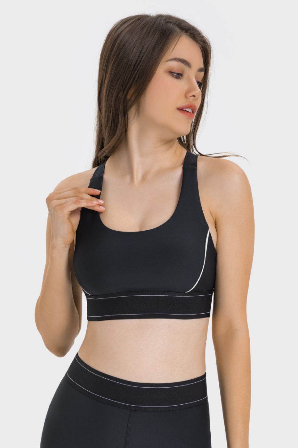 Millennia Contrast Sports Bra - Selvanelle