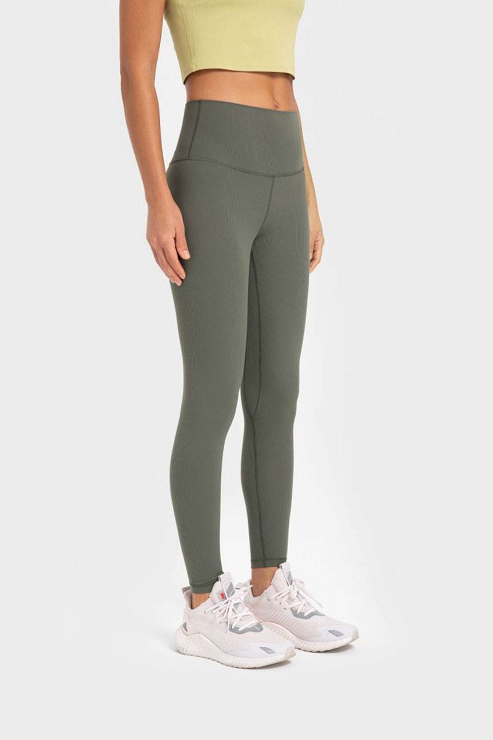Millennia Highly Stretchy Wide Waistband Yoga Leggings - Selvanelle