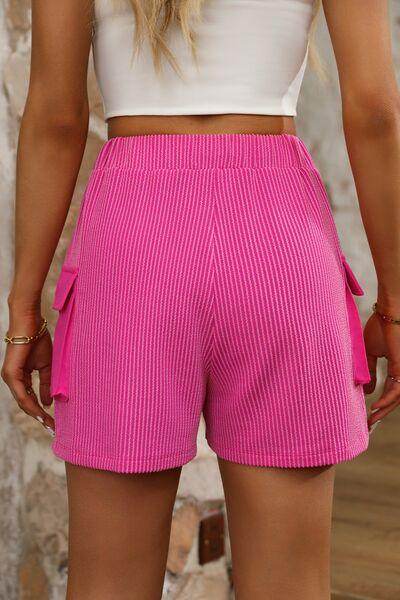 Drawstring High Waist Shorts for Women Comfortable Fit - Selvanelle