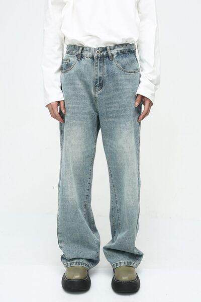 Mid Rise Jeans with Pockets for Everyday Style and Comfort - Selvanelle