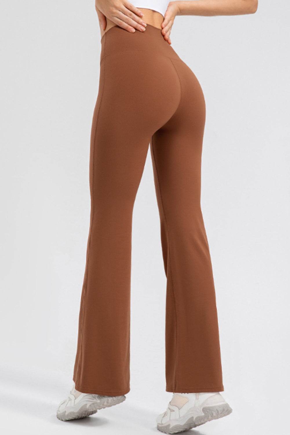High Waist Straight Active Pants - Selvanelle