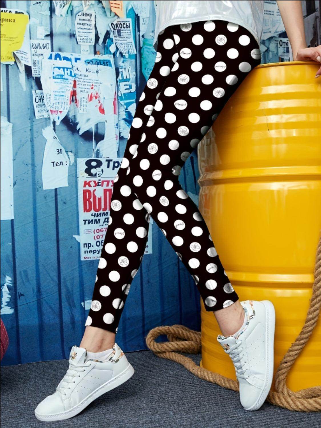 Printed High Waist Skinny Leggings for Women Stylish Fit - Selvanelle