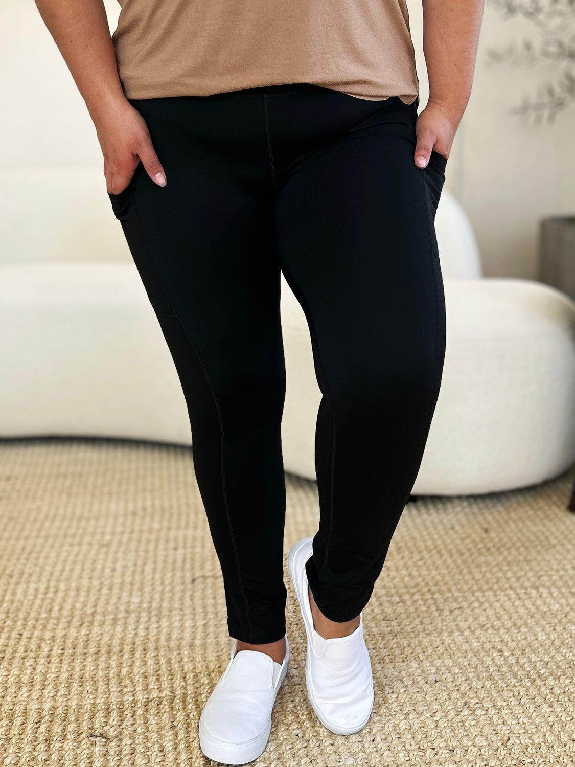 Wide Waistband Sports Leggings for Comfortable Fit - Selvanelle