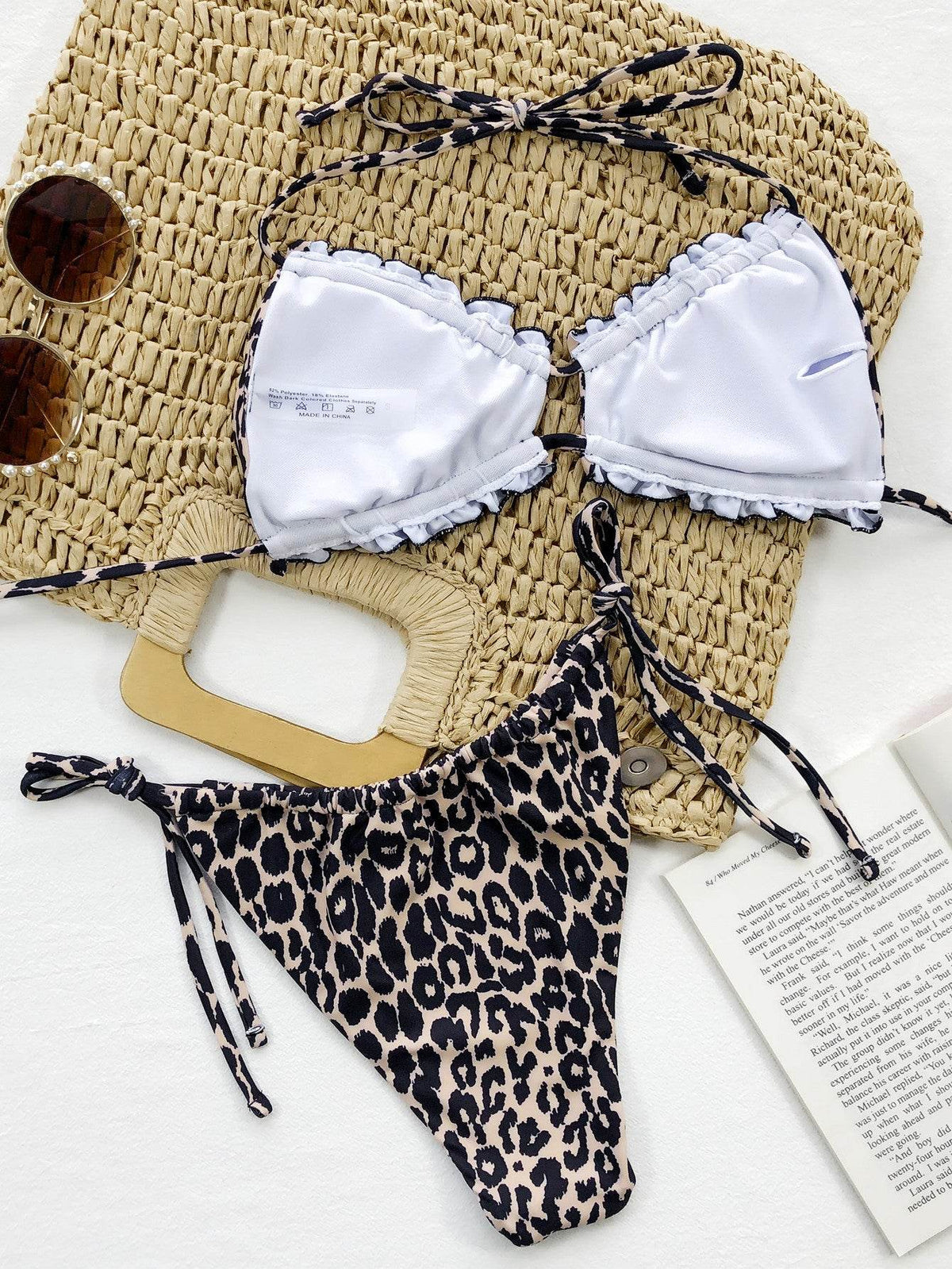 Frill Trill Halter Neck Bikini Set - Selvanelle