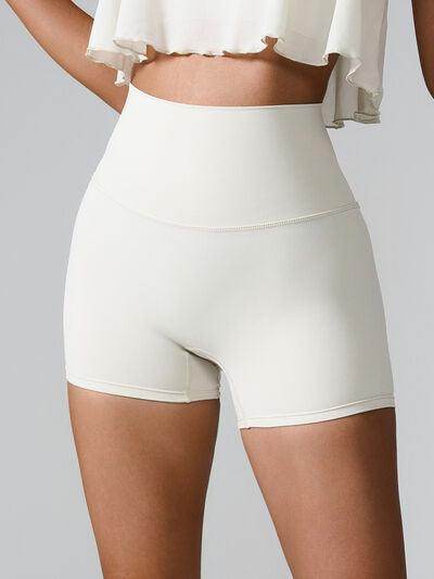 High Waist Active Shorts with Pockets for Women - Selvanelle