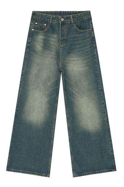 Wide Leg Jeans with Pockets for Stylish Comfort - Selvanelle