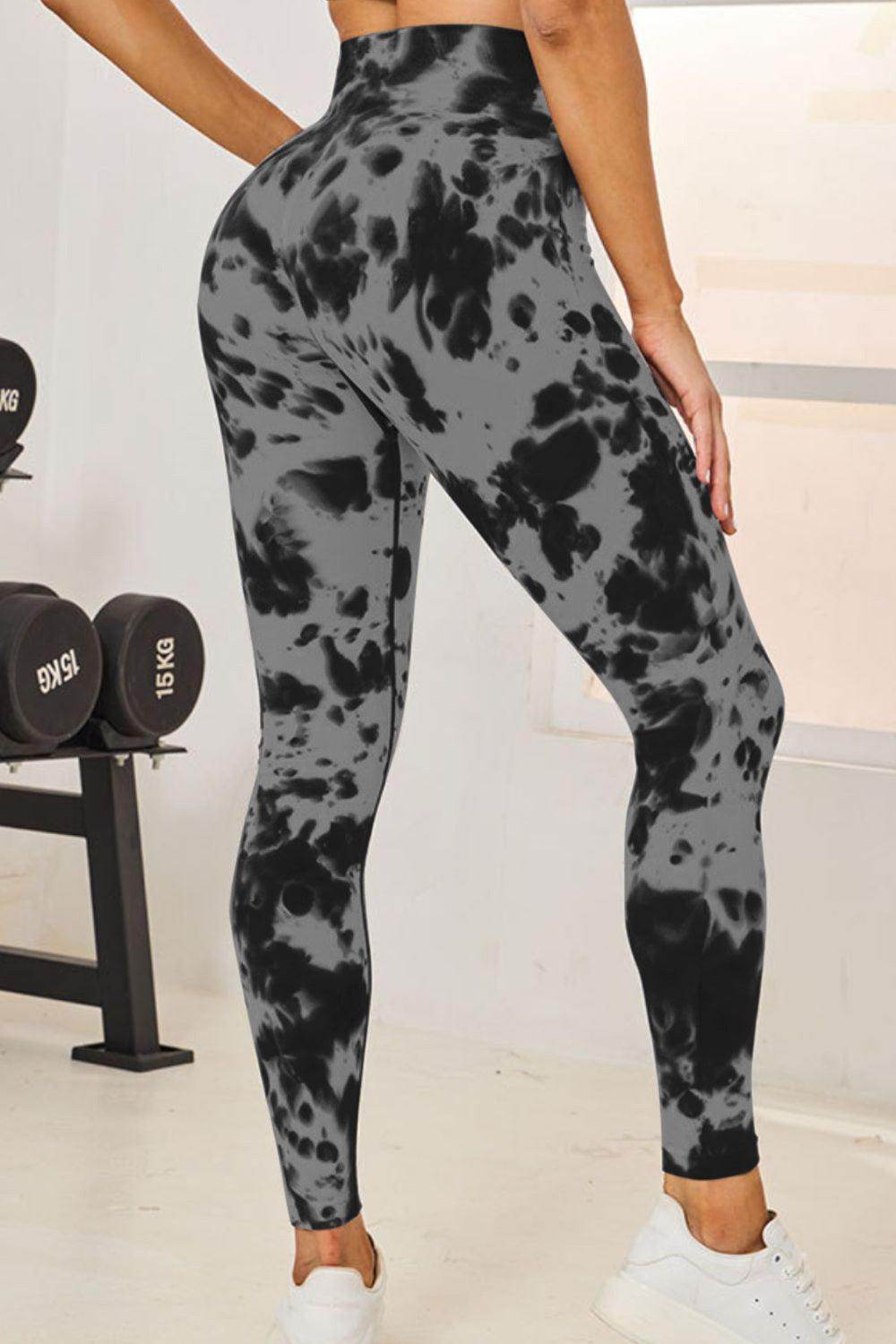 Tie-Dye High Waist Active Leggings for Comfortable Fitness - Selvanelle