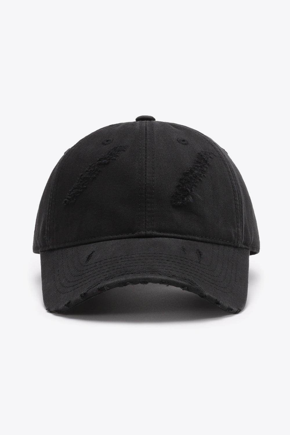 Distressed Adjustable Baseball Cap for Casual Style - Selvanelle