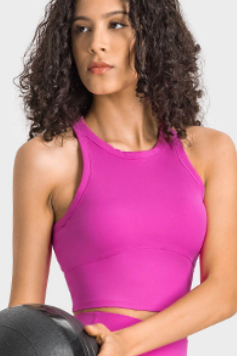 Millennia Racerback Cropped Sports Tank - Selvanelle