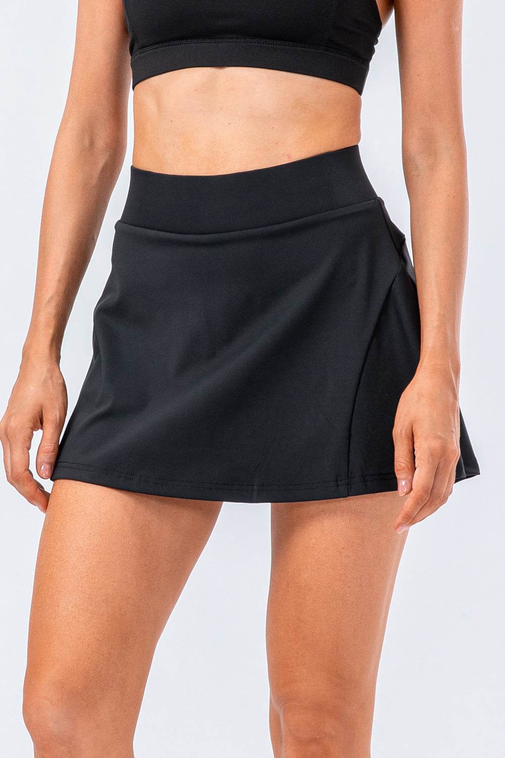 High Waist Pleated Active Skirt - Selvanelle