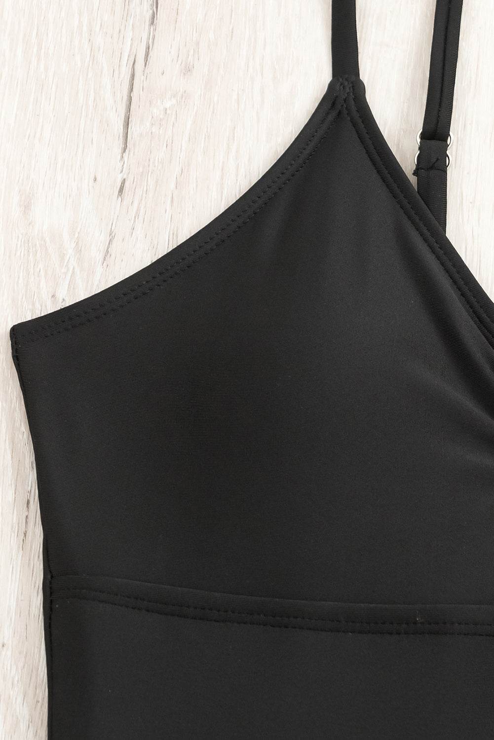 Cutout Spaghetti Strap One-Piece Swimwear - Selvanelle