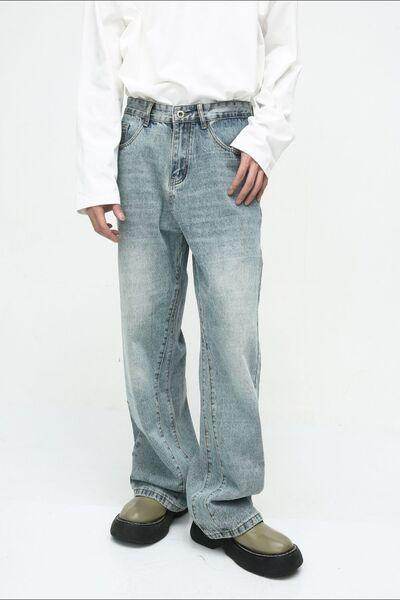 Mid Rise Jeans with Pockets for Everyday Style and Comfort - Selvanelle