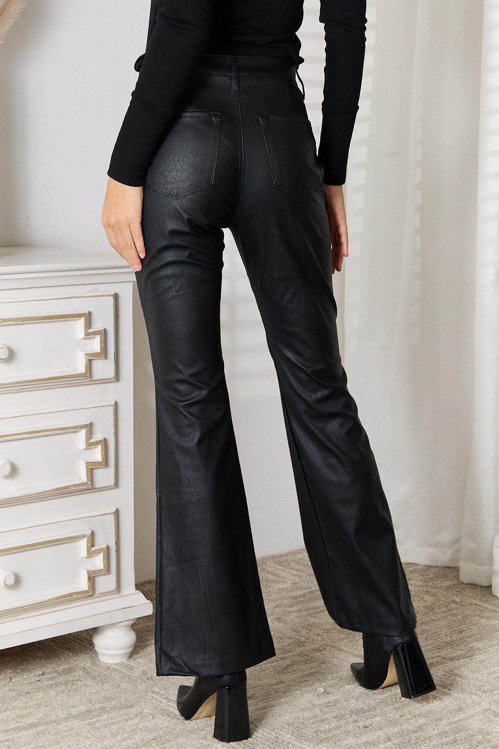 Kancan Slit Flare Leg Pants for Stylish Everyday Wear - Selvanelle