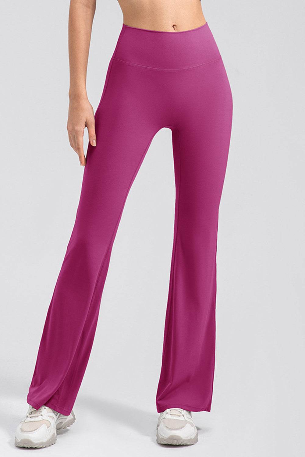 High Waist Straight Active Pants - Selvanelle