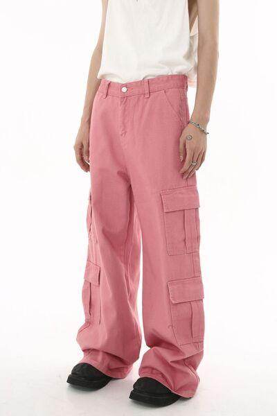 Wide Leg Cargo Jeans for Stylish Comfort and Fit - Selvanelle