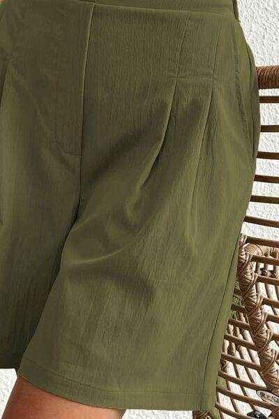 High Waist Shorts with Pockets for Women Fashion - Selvanelle