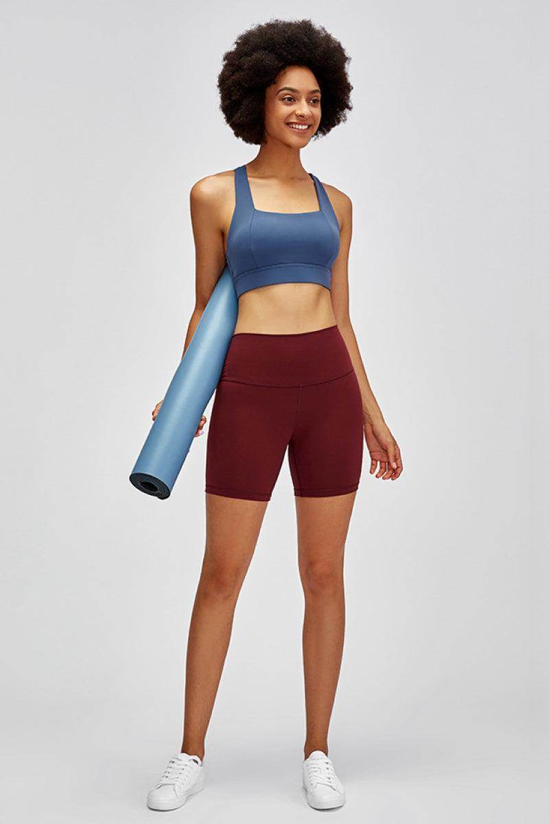 Millennia High Waist Training Shorts for Comfort and Style - Selvanelle