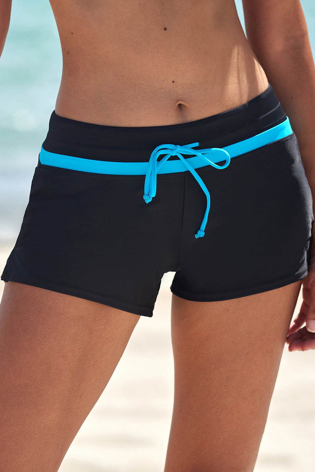 Full Size Drawstring Swim Shorts - Selvanelle