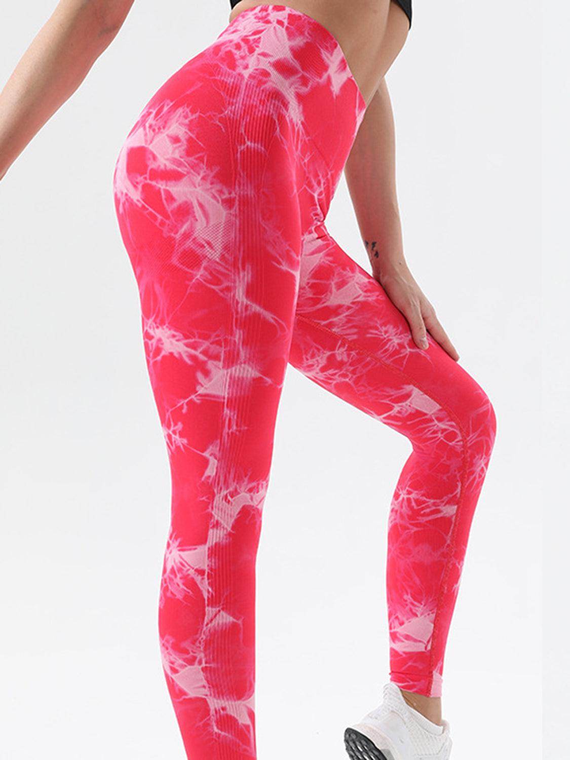 Tie-Dye High Waist Active Leggings for Comfort and Style - Selvanelle