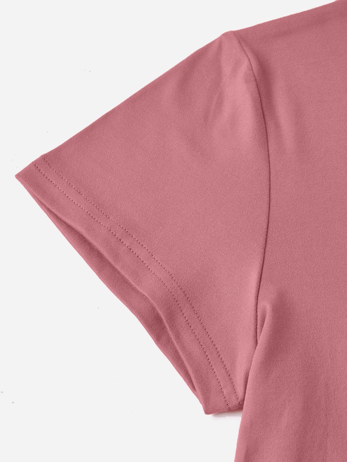 HAPPY EASTER Round Neck Short Sleeve T-Shirt - Selvanelle