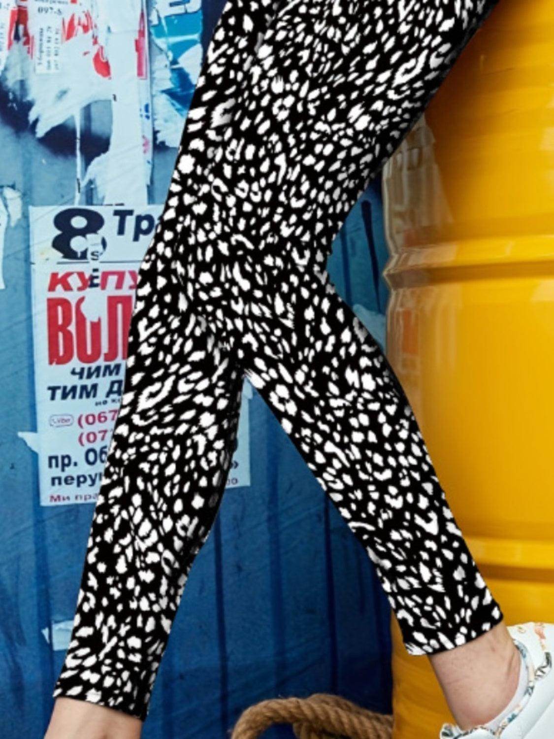 Printed High Waist Skinny Leggings for Women Stylish Fit - Selvanelle