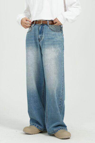 Wide Leg Jeans with Pockets for Comfortable Style - Selvanelle