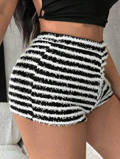 Stylish Striped High Waist Shorts for Women in Various Sizes - Selvanelle