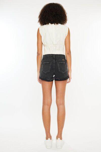 Kancan High Waist Distressed Denim Shorts for Women - Selvanelle
